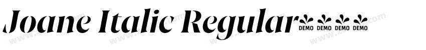 Joane Italic Regular字体转换